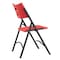 National Public Seating Folding Chair, Plastic, Red, PK4 640 - alternate 6